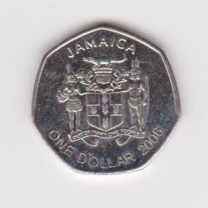 JAMAIKA 1 DOLLAR 2006 KM # 164 VF-XF