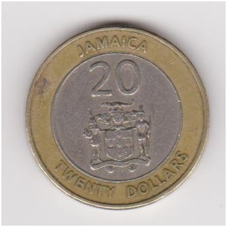 JAMAICA 20 DOLLARS 2000 KM # 182 VF