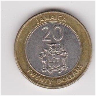 JAMAICA 20 DOLLARS 2000 KM # 182 XF