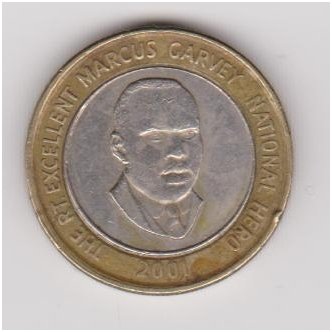 JAMAICA 20 DOLLARS 2001 KM # 182 VF 1
