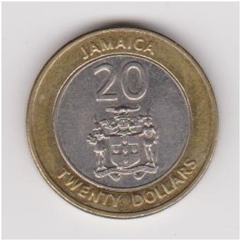 JAMAICA 20 DOLLARS 2001 KM # 182 XF