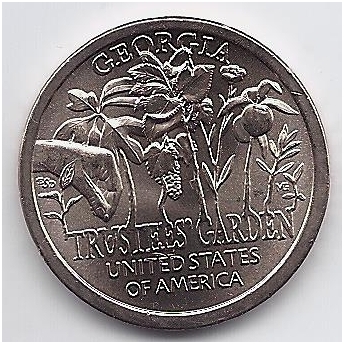 JAV 1 DOLLAR 2019 D KM # 709 UNC Amerikiečių inovacijos - Džordžija