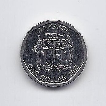 JAMAICA 1 DOLLAR 2012 KM # 189 XF