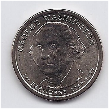 JAV 1 DOLLAR 2007 D KM # 401 UNC Džordžas Vašingtonas (1)