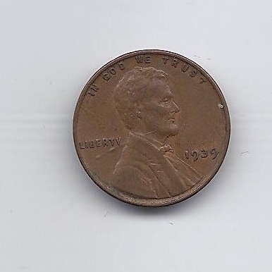 USA 1 CENT 1939 KM # 132 VF 1