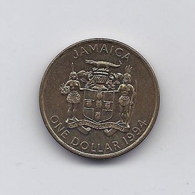 JAMAICA 1 DOLLAR 1994 KM # 145a XF