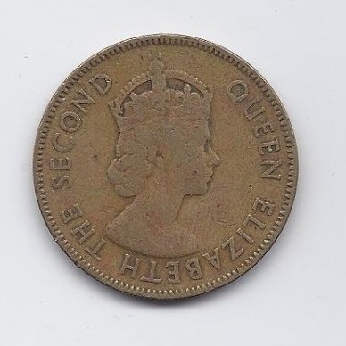 JAMAICA 1 PENNY 1955 KM # 37 VF 1