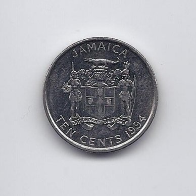 JAMAIKA 10 CENTS 1994 KM # 146.1 XF