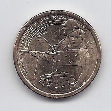 JAV 1 DOLLAR 2014 P KM # 575 AU Lewis and Clark Expedition