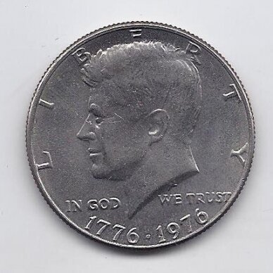 JAV 1/2 DOLLAR 1976 KM # 205 XF 1
