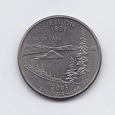 USA 25 CENTS 2005 D KM # 372 VF Oregon