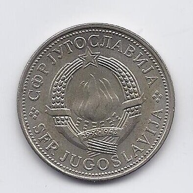 YUGOSLAVIA 5 DINARA 1975 KM # 60 VF 30 Years of Liberation 1