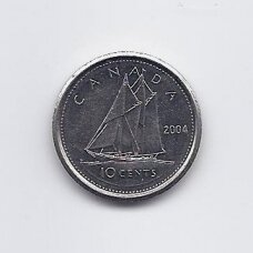 CANADA 10 CENTS 2004 KM # 492 XF