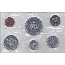 KANADA 1964 m. oficialus bankinis 6 monetų rinkinys