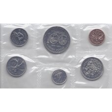 KANADA 1974 m. oficialus bankinis 6 monetų rinkinys