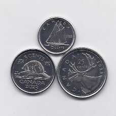 KANADA 2023 m. 3 monetų mini rinkinys ( Karolis III )