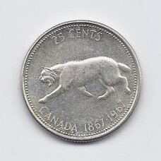 KANADA 25 CENTS 1967 KM # 68 XF KANADA 25 CENTS 1967 KM # 68 XF
