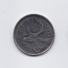 KANADA 25 CENTS 2005 KM # 493 XF KANADA 25 CENTS 2005 KM # 493 XF