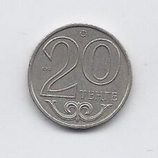 KAZACHSTANAS 20 TENGE 2000 KM # 26 VF KAZACHSTANAS 20 TENGE 2000 KM # 26 VF