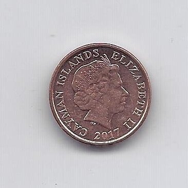 KAIMANŲ SALOS 1 CENT 2017 KM # 131 VF 1
