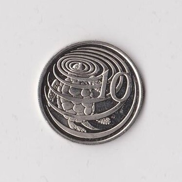 KAIMANŲ SALOS 10 CENTS 2005 KM # 133 VF/XF