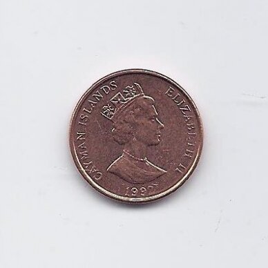 KAIMANŲ SALOS 1 CENT 1992 KM # 87a UNC 1