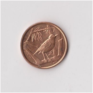 CAYMAN ISLANDS 1 CENT 1996 KM # 87a VF