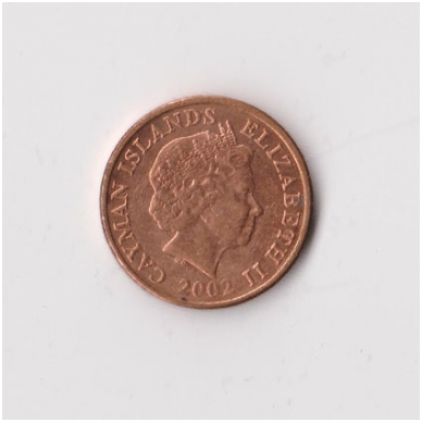 CAYMAN ISLANDS 1 CENT 2002 KM # 131 VF 1