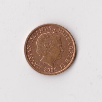 CAYMAN ISLANDS 1 CENT 2005 KM # 131 XF 1
