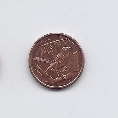 CAYMAN ISLANDS 1 CENT 2008 KM # 131 VF/XF