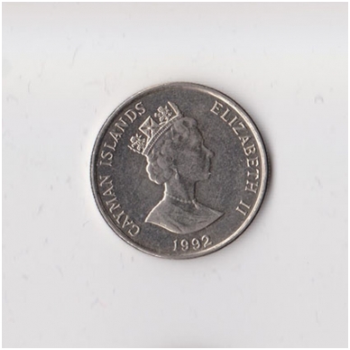 CAYMAN ISLANDS 10 CENTS 1992 KM # 89a XF 1