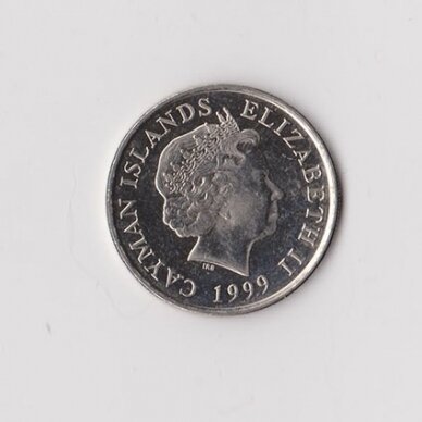 KAIMANŲ SALOS 25 CENTS 1999 KM # 134 XF 1