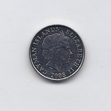 KAIMANŲ SALOS 5 CENTS 2008 KM # 132 XF 1