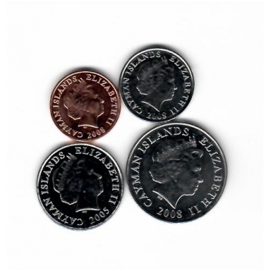 KAIMANŲ SALOS 2005 - 2008 m. 4 monetų rinkinys 1