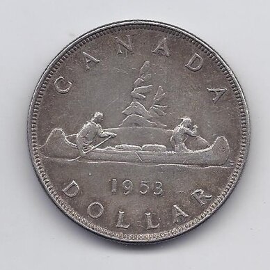 CANADA 1 DOLLAR 1953 KM # 54 VF/XF