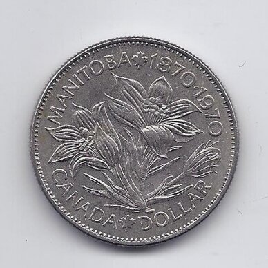CANADA 1 DOLLAR 1970 KM # 78 XF Manitoba