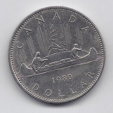 CANADA 1 DOLLAR 1980 KM # 120 XF