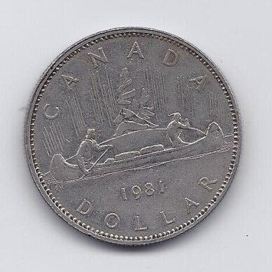KANADA 1 DOLLAR 1981 KM # 120 VF/XF
