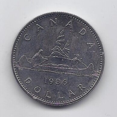 CANADA 1 DOLLAR 1986 KM # 120 XF