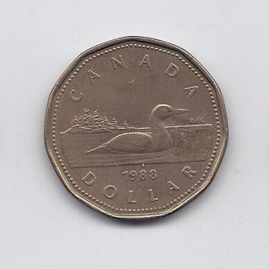 CANADA 1 DOLLAR 1988 KM # 157 VF/XF