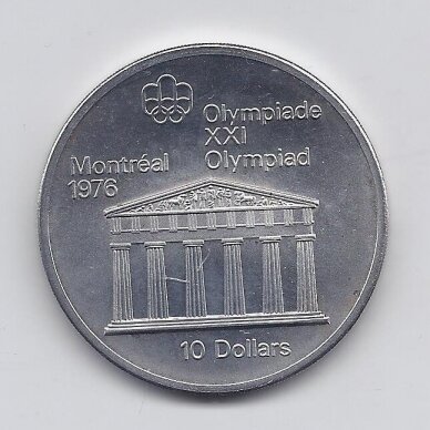 KANADA 10 DOLLARS 1974 KM # 94 AU Dzeuso šventykla