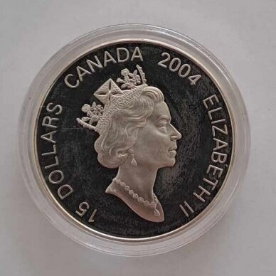 CANADA 15 DOLLARS 2004 KM # 610 PROOF Year of the Monkey 1