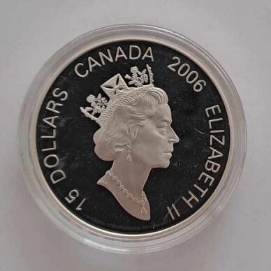 CANADA 15 DOLLARS 2006 KM # 587 PROOF Year of the Dog 1