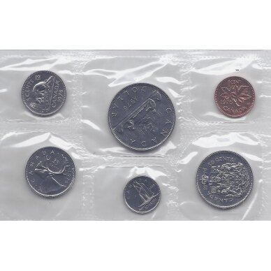 KANADA 1976 m. oficialus bankinis 6 monetų rinkinys