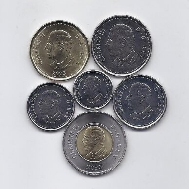 KANADA 2023 m. 6 monetų rinkinys ( Karolis III ) 1