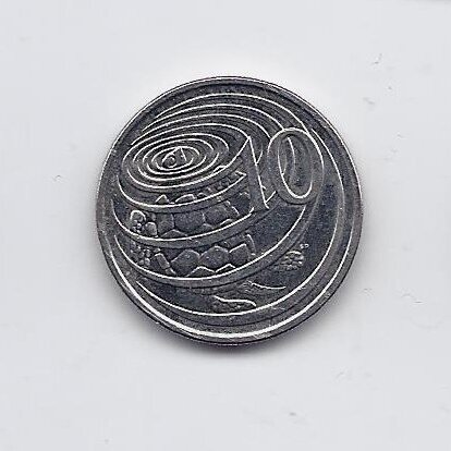 KAIMANŲ SALOS 10 CENTS 2002 KM # 133 XF