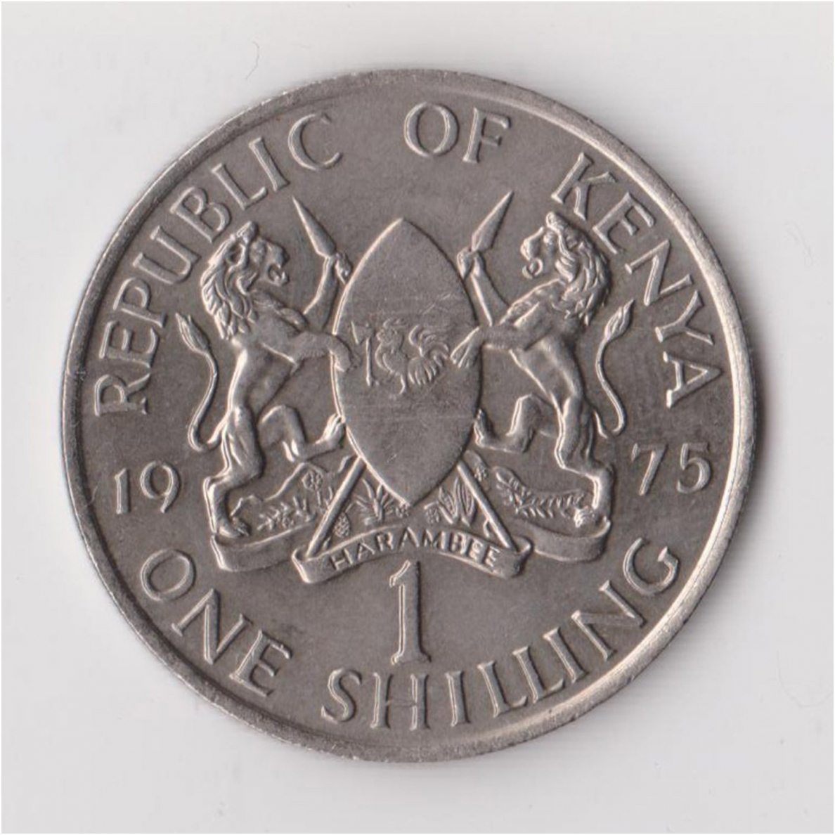 KENYA 1 SHILLING 1975 KM # 14 XF 1