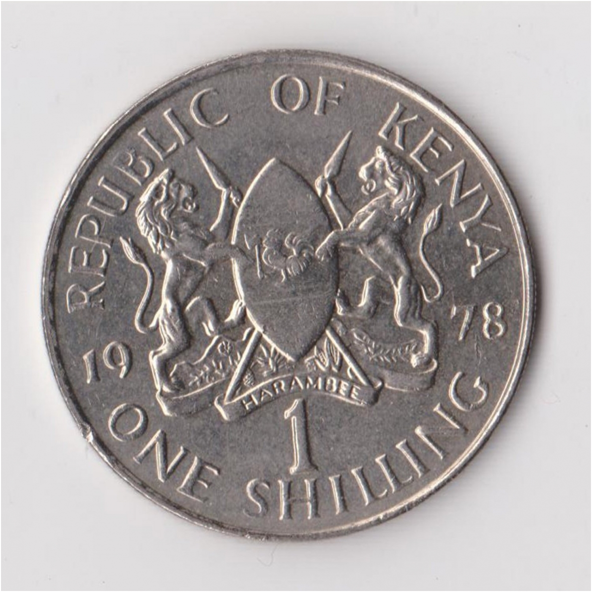 KENIJA 1 SHILLING 1978 KM # 14 XF 1