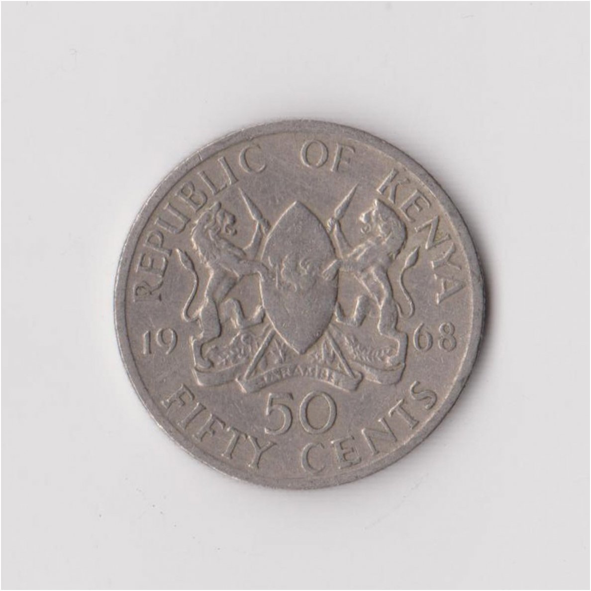 KENIJA 50 CENTS 1968 KM # 4 VF 1