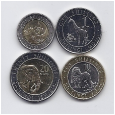 KENIJA 2018 m. 4 monetų rinkinys